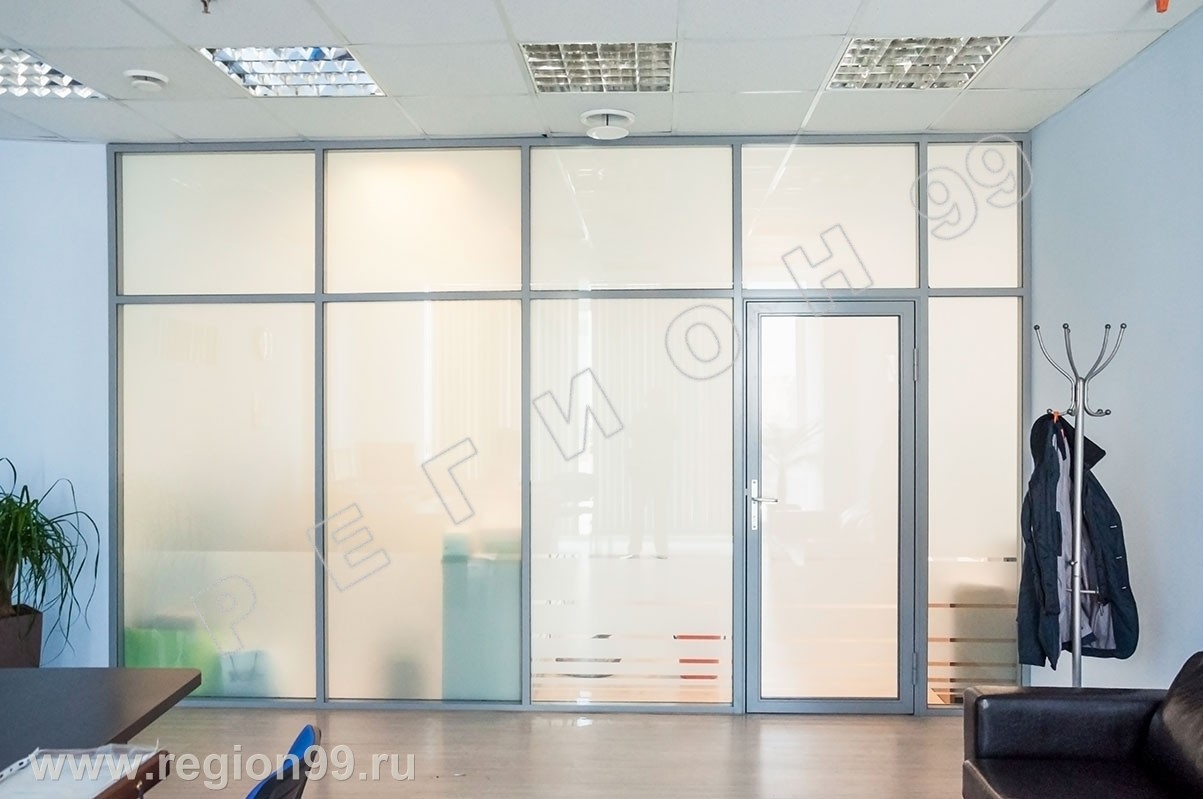 офисные перегородки двойное остекление